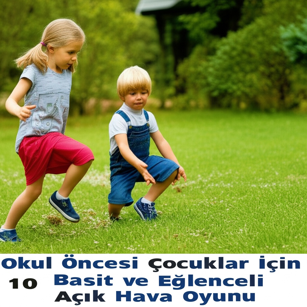 Okul Öncesi Çocuklar İçin 10 Basit ve Eğlenceli Açık Hava Oyunu